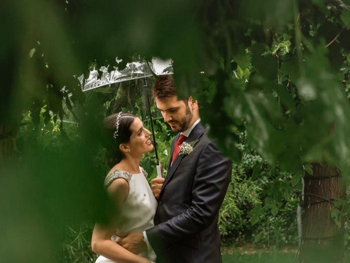 Una boda bajo la lluvia